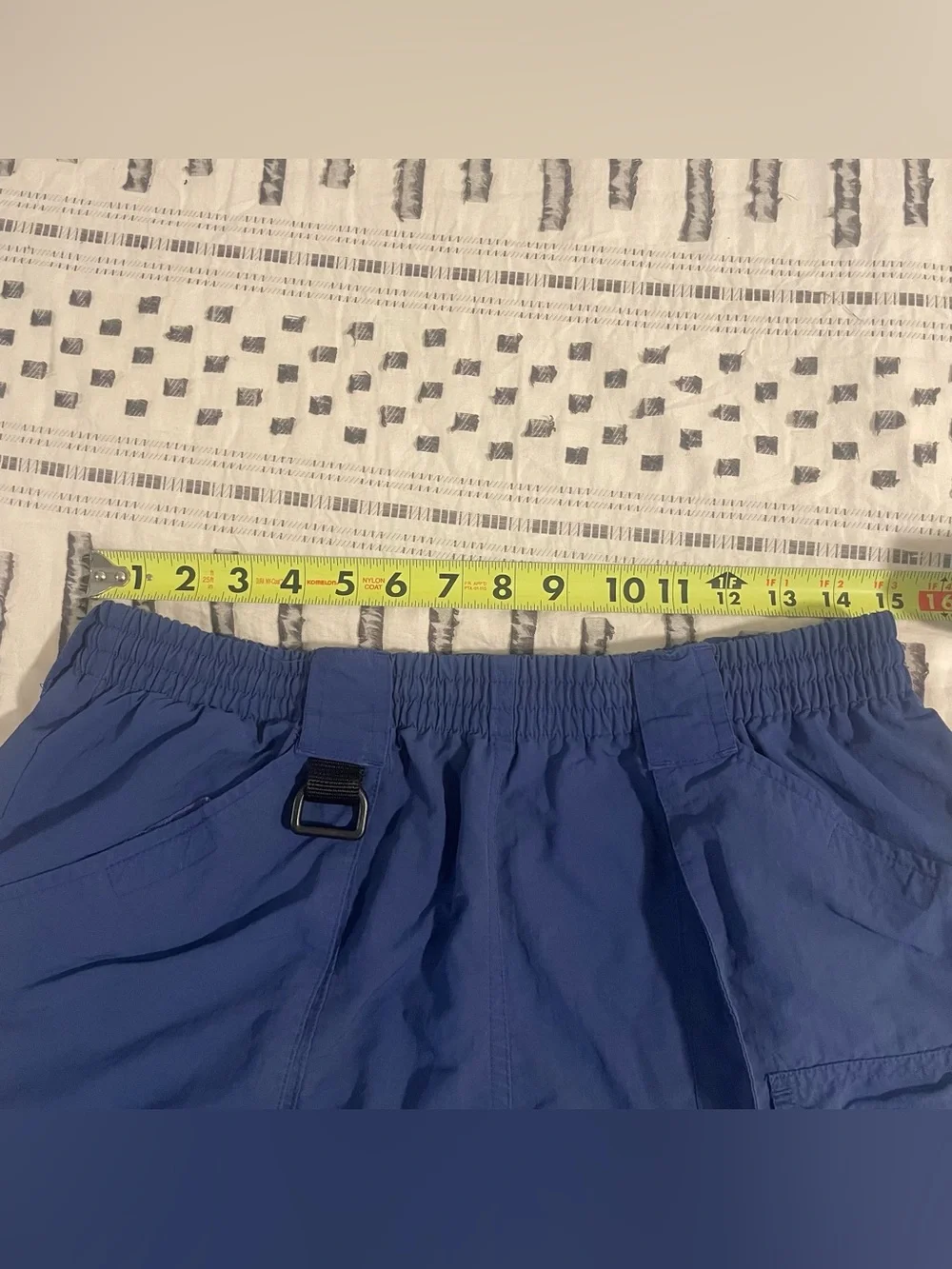 Vintage Men's Navy Blue Cargo Swim Shorts